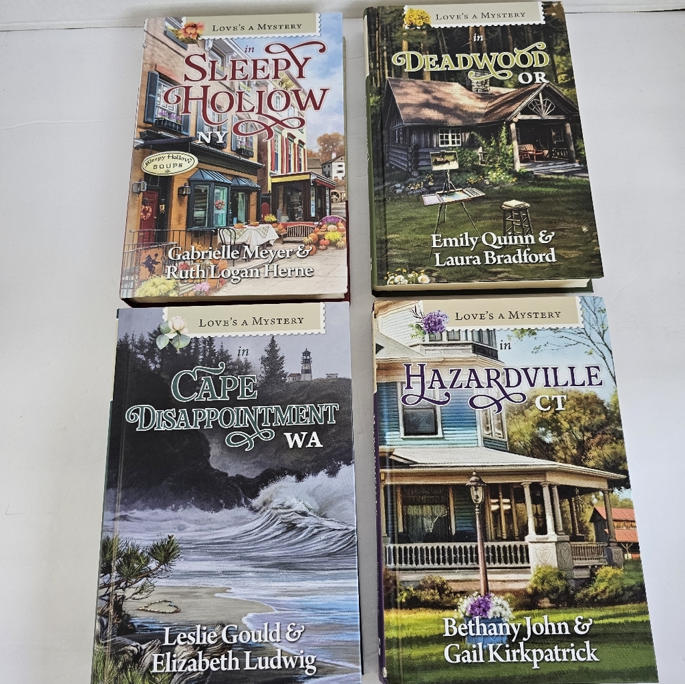Mixed Lot Of 4 Guideposts "Love's A Mystery" Hardcover Sleepy Hollow, Deadwood